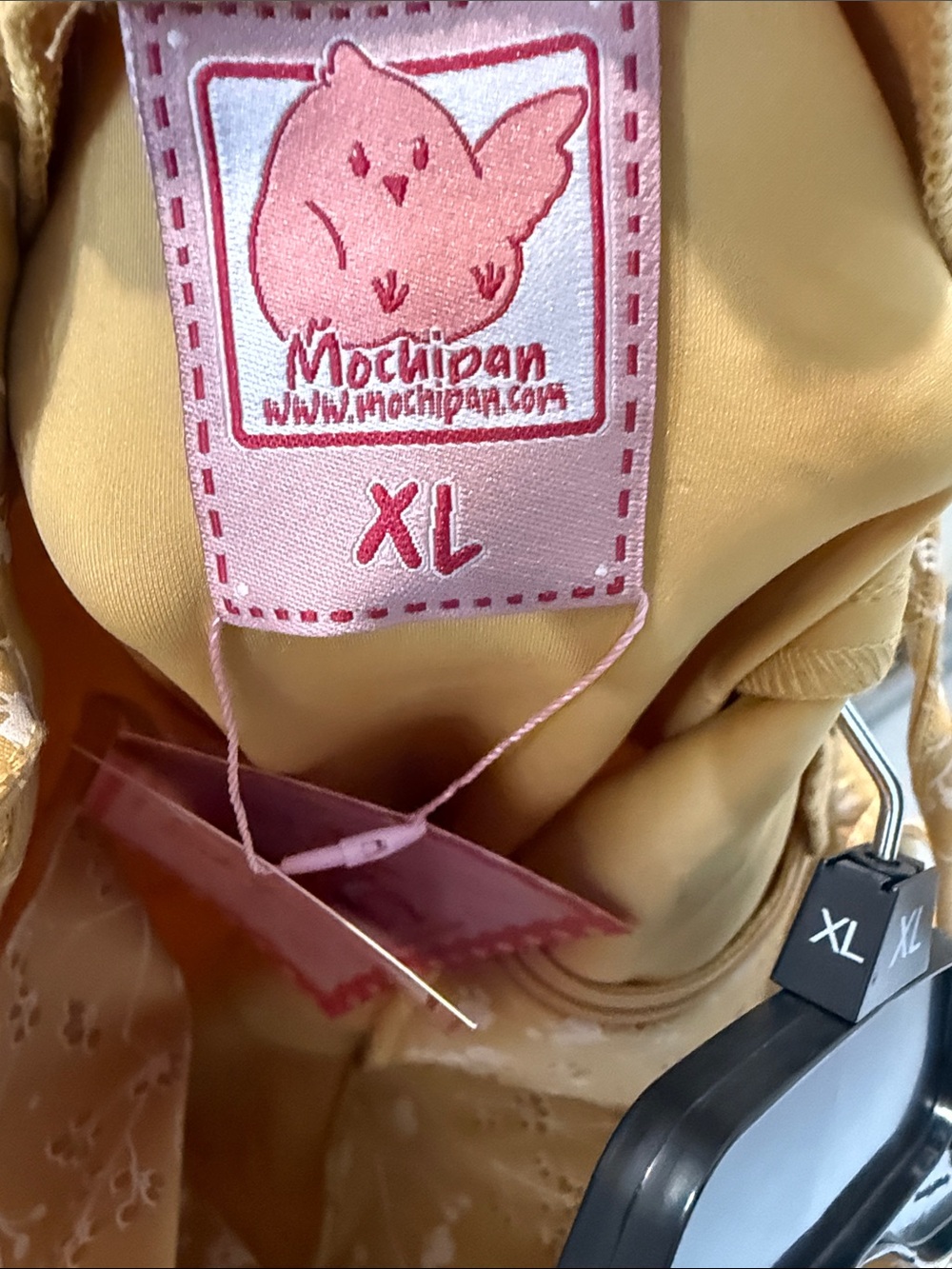 Mochipan Cottage Bodycon Dress (Mustard - Picture 9 of 10